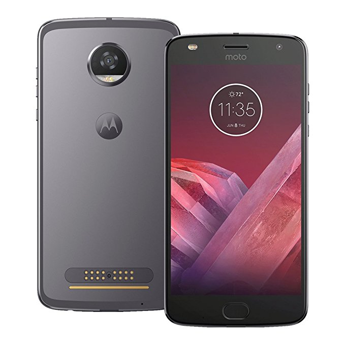 Motorola Moto Z2 Play (XT1710-09) 64GB Lunar Gray, 4GB RAM, Dual SIM (International Version - No Warranty)