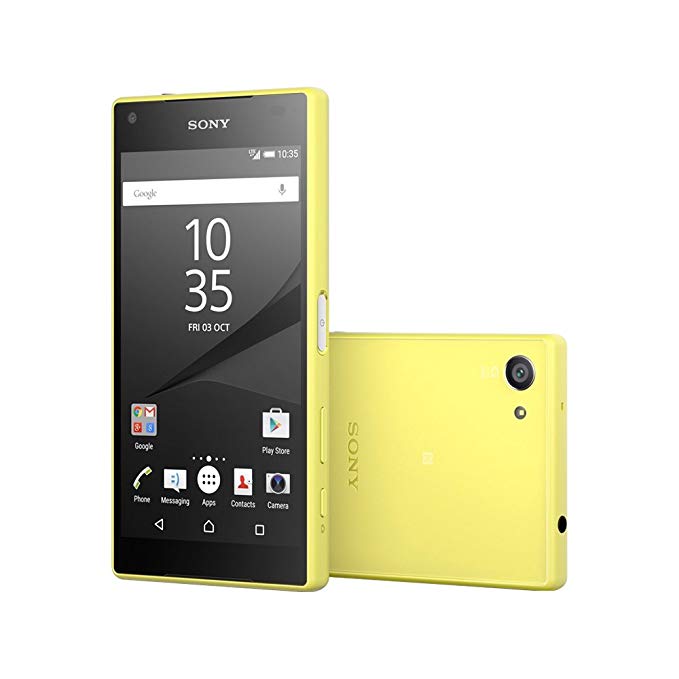 Sony Xperia Z5 Compact E5823 2GB/32GB 23MP 4.6-inch 4G LTE Factory Unlocked (YELLOW) - International Stock No Warranty