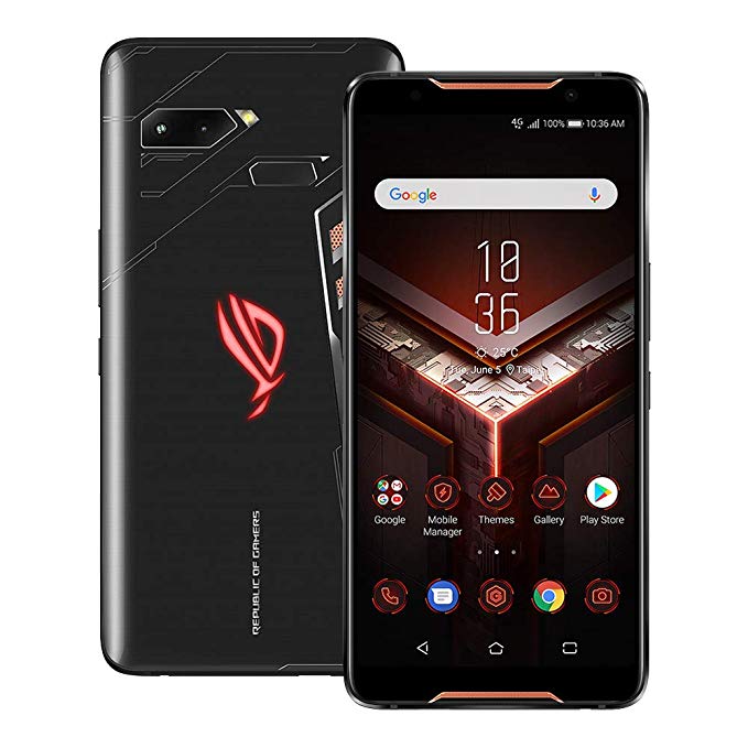 ASUS ROG Phone (ZS600KL) 8GB / 128GB 6.0-inches LTE Dual SIM Factory Unlocked - International Stock No Warranty (Black)