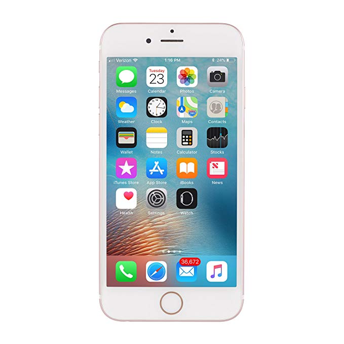 Apple iPhone 6S, Fully Unlocked, 64GB - Rose Gold (Refurbished)