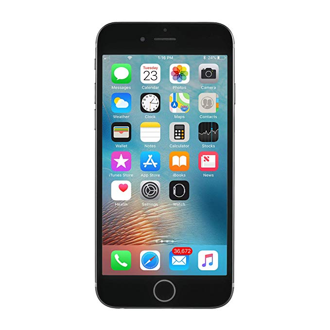 Apple iPhone 6S, Fully Unlocked, 128GB - Space Gray (Refurbished)