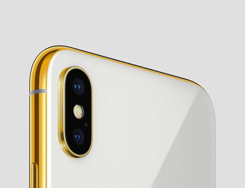 24K Gold Plated iPhone Xs 256 GB Silver - Unlocked Custom