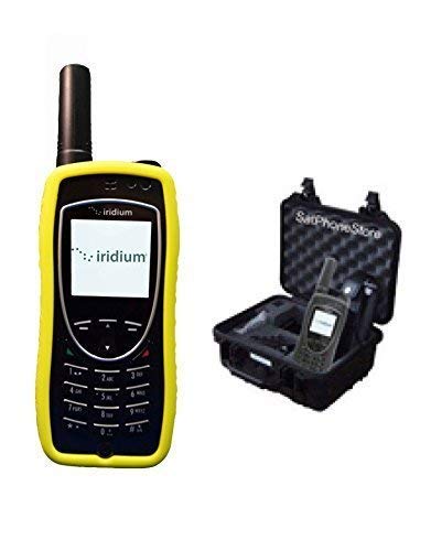 Iridium 9575 Extreme Satellite Phone Deluxe Package with Pelican Case, Protective Case and Blank Prepaid SIM Card Ready for Easy Online Activation