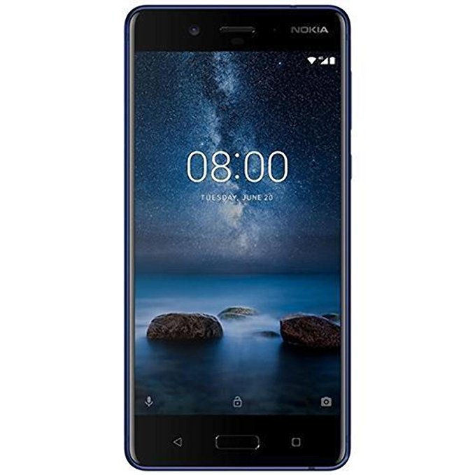 Nokia 8 64GB Single-SIM Android Factory Unlocked 4G/LTE Smartphone (Tempered Blue) - International Version