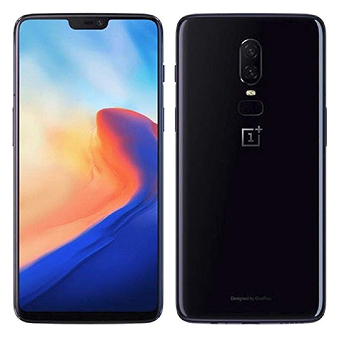 OnePlus 6 A6000 64GB/6GB Mirror Black - Dual Back Cameras, Face & Fingerprint Identification, 6.28