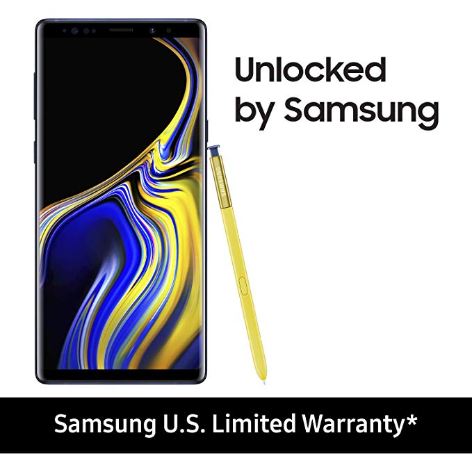 Samsung Galaxy Note 9 Factory Unlocked Phone with 6.4