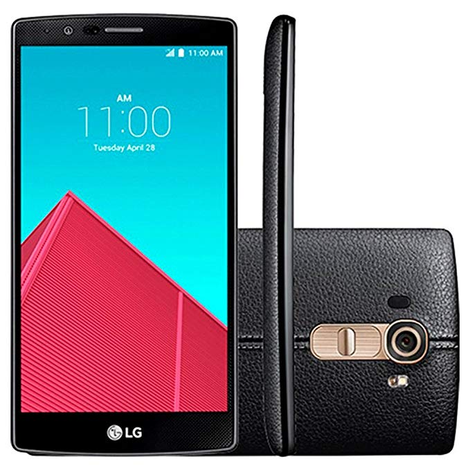 LG G4 H818P 4G LTE Factory Unlocked Cellphone International Version No Warranty 32GB Black Leather