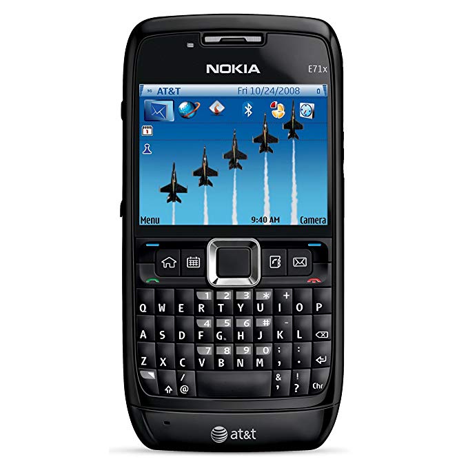 Nokia E71x Unlocked Phone with QWERTY Keyboard, 3.2 MP Camera and Dual-Band 3G (Black)