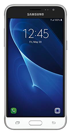 Samsung Galaxy J3 J320A Unlocked Smartphone, 16GB, 1.5GB RAM, U.S. Warranty (White)