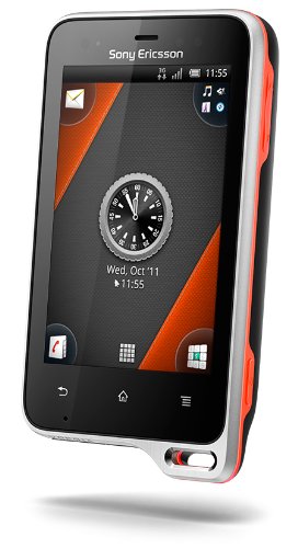 Sony Ericsson ST17a-BKO Xperia Active Android Unlocked Smartphone with 5MP Camera, Touchscreen, WiFi, GPS - US Warranty - Black/Orange