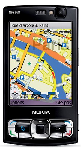 Nokia N95-4 8 GB Unlocked Phone with 5 MP Camera, 3G, Wi-Fi, GPS, and Media Player--U.S. Version with Warranty (Black)