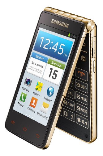 Samsung Galaxy Golden GT-I9235 16GB Flip Android Smartphone - International Version with No Warranty (Champagne Gold)