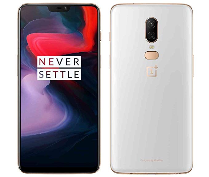 OnePlus 6 A6003 128GB Storage + 8GB Memory Factory Unlocked 6.28 inch AMOLED Display Android 8.1 - US Version with Warranty (Silk White)