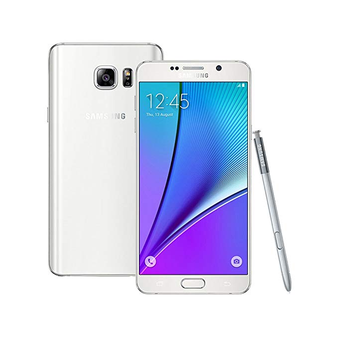 Samsung Galaxy Note 5 SM-N9208 32GB 5.7-inch 4G LTE Dual SIM FACTORY UNLOCKED - International Stock No Warranty (WHITE)