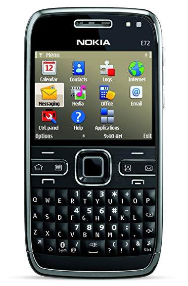 Nokia E72 Unlocked Phone Featuring GPS with Voice Navigation - U.S. Version with Full Warranty (Zodium Black)