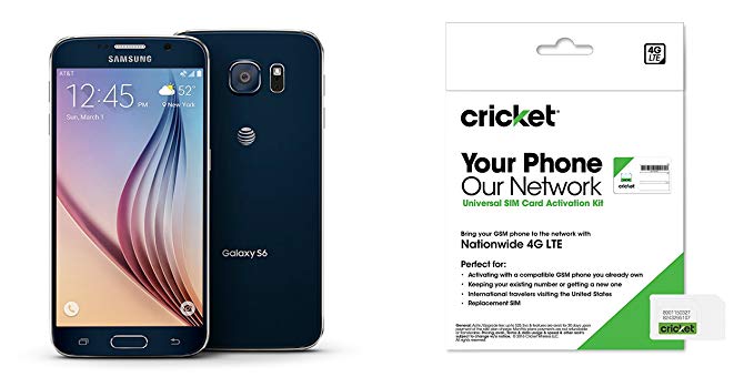 Galaxy S6 Black Sapphire 32gb For Cricket Wireless