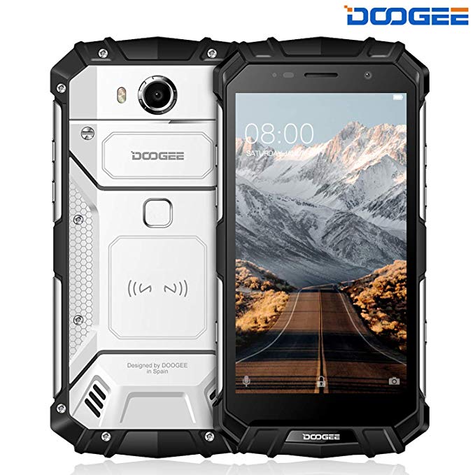 Unlocked Cell Phones, DOOGEE S60 Lite 4G Rugged Smartphone Unlocked Android 7.0-5580mAh Battery - 5.2’’ IPS Screen - IP68 Waterproof Dustproof Shockproof - 4GB RAM + 32GB ROM - 16MP Camera - Silver