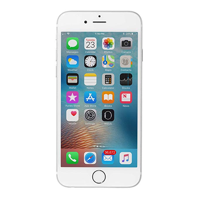 Apple iPhone 6, Fully Unlocked, 64GB - Silver (Refurbished)