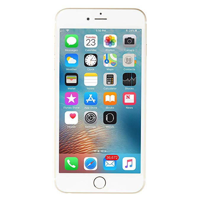 Apple iPhone 6 Plus, Fully Unlocked, 16GB - Gold (Refurbished)