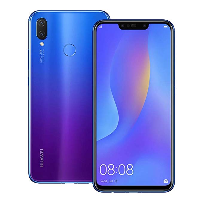 Huawei nova 3i (INE-LX2) 4GB / 128GB 6.3-inches Dual SIM Factory Unlocked - International Stock No Warranty (Iris Purple)