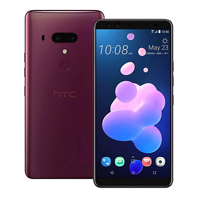 HTC U12 Plus (2Q55100) 6GB/128GB 6.0-inches LTE Dual SIM Factory Unlocked - International Stock No Warranty (Flame Red)