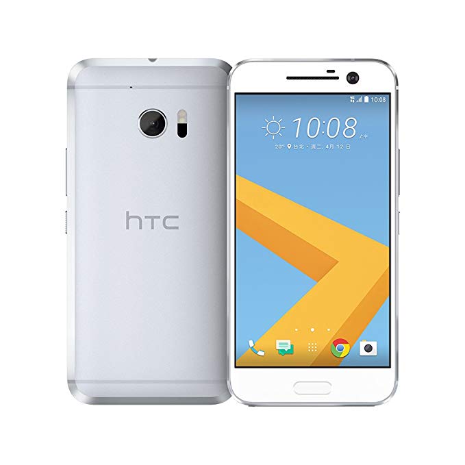 HTC 10 M10h 64GB ROM 4GB RAM 5.2-Inch 12MP Factory Unlocked International Stock No Warranty (GLACIER SILVER)