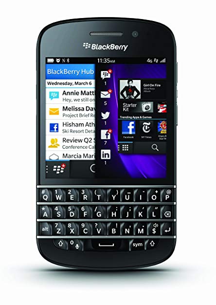 BLACKBERRY Q10 16GB Black QWERTY Keyboard Touch Factory Unlocked