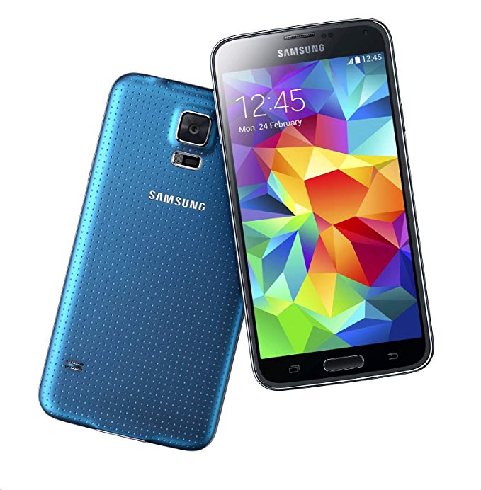 Samsung Galaxy S5 G900F Unlocked Cellphone, Retail Packaging, 16GB, Blue