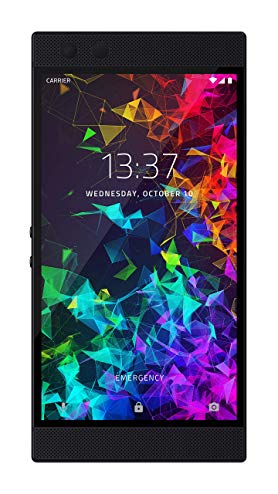 Razer Phone 2: Unlocked Gaming Smartphone – 120Hz Display – Snapdragon 845 – Wireless Charging – Razer Chroma – 8GB RAM - 64GB - Mirror Black Finish