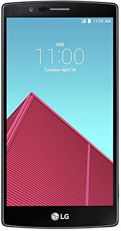 LG Electronics G4 H815 Unlocked Cell Phone - Retail Packaging - Red Leather